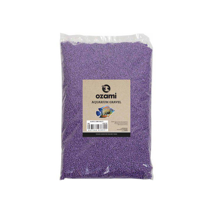 OZAMI aquarium gravel 2-3mm violet 2kg - Ozami Akvaristik