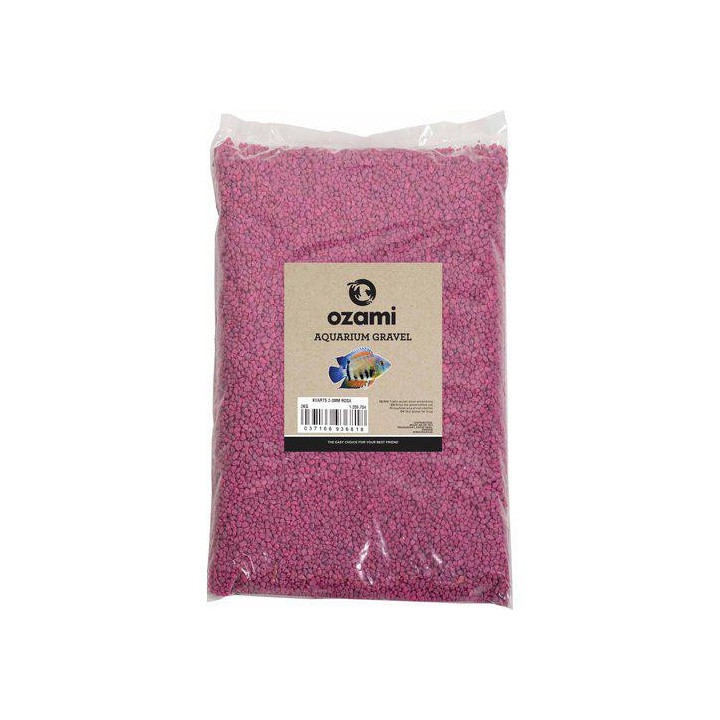 OZAMI aquarium gravel 2-3mm pink 2kg - Ozami Akvaristik
