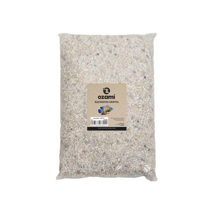 OZAMI aquarium gravel naturestone 1-4mm WHITE 5kg - Ozami Akvaristik
