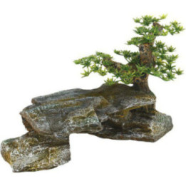 OZAMI stones with tree 32,5x14x 19.5cm - Ozami Akvaristik