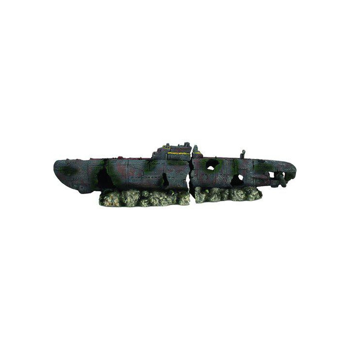 OZAMI submarine wreck 77x11x 16cm - Ozami Akvaristik