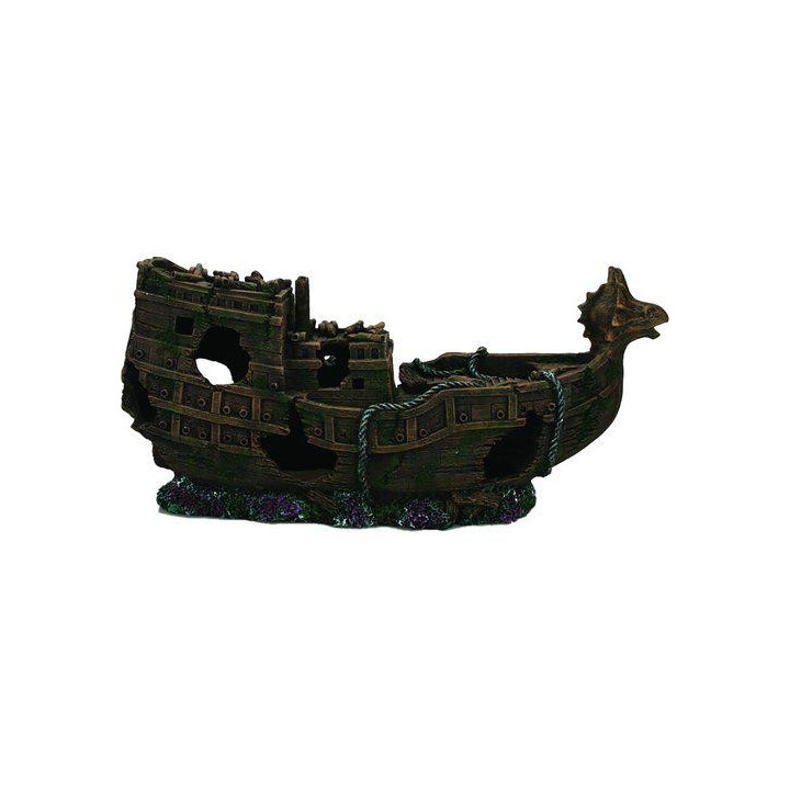 OZAMI shipwreck 53x19.5x 24.5cm - Ozami Akvaristik