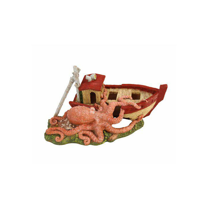 OZAMI octopus boat 23.5x12.2X 13.5cm - Ozami Akvaristik