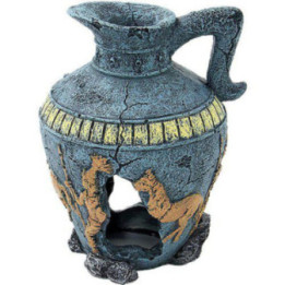 OZAMI clay pot blue10,6x9,2X 13,5cm - Ozami Akvaristik