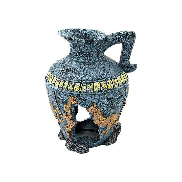 OZAMI clay pot blue10,6x9,2X 13,5cm - Ozami Akvaristik