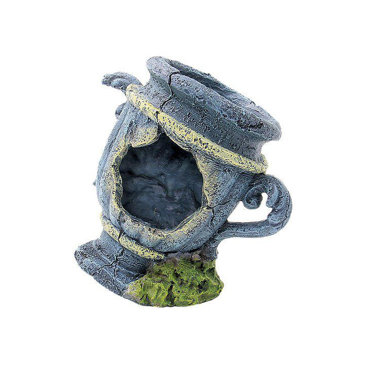 OZAMI clay pot blue13,7x10,5x 15cm - Ozami Akvaristik