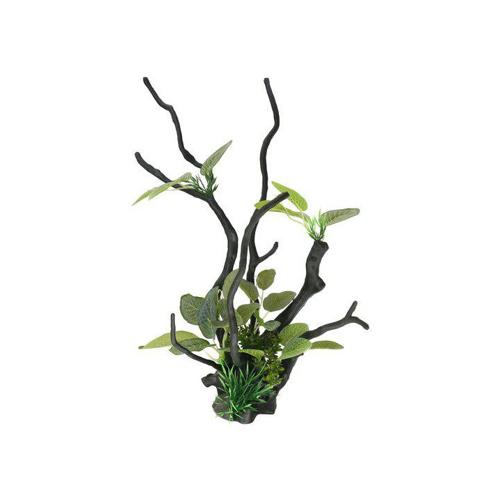 OZAMI driftwood with plant 29,5x18,5x 35,5cm - Ozami Akvaristik