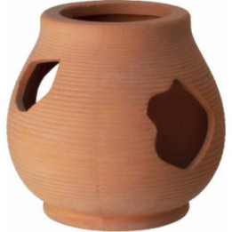 OZAMI catfish pot 14x14x 13cm terracota - Ozami Akvaristik
