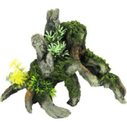 Grey driftwood withplants 284x183x 212mm - Classic