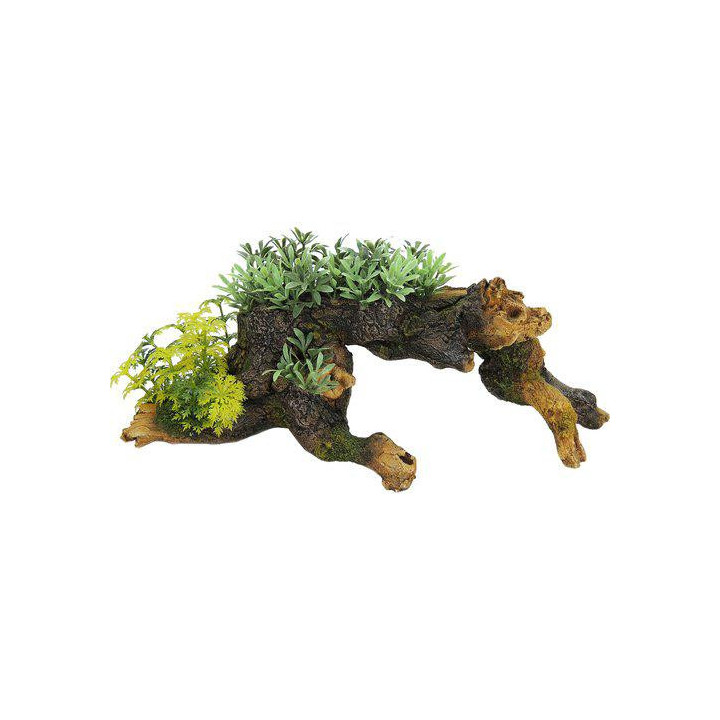 Wood with plants 328x130x 130mm - Classic
