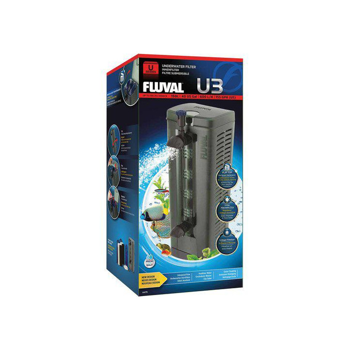 Sisäsuodatin FLUVAL u3 600l/h akv 150l -