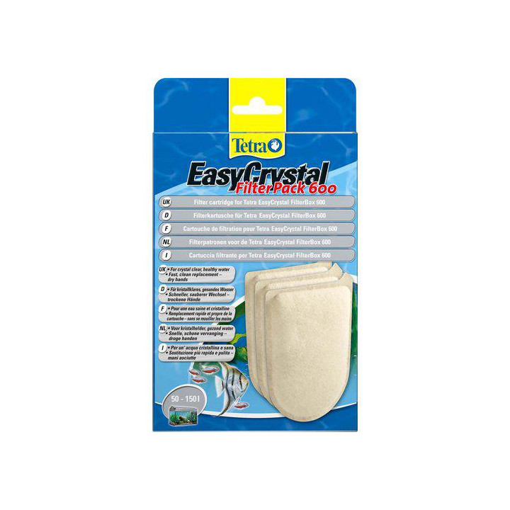 TETRATEC suodatinpatruuna easycrystal 600 3 st ilman hiili - Tetratec