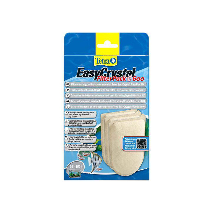 TETRATEC suodatinpatruuna easycrystal 600 3 st hiili - Tetratec