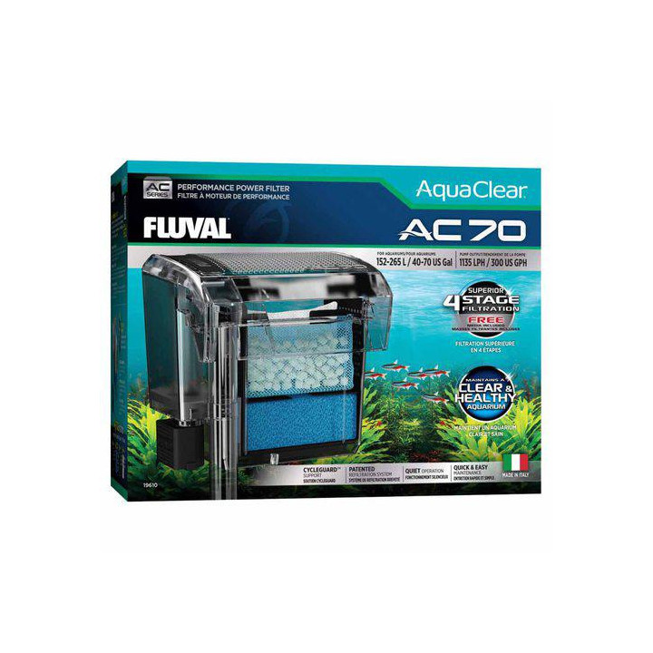 Aquaclear ac 70 hangon suodatin 1135 l/h 152-265l -