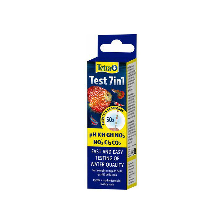 TETRA testset 7in1 50 st GH/KH/NO2/NO3/PH/cl2 -