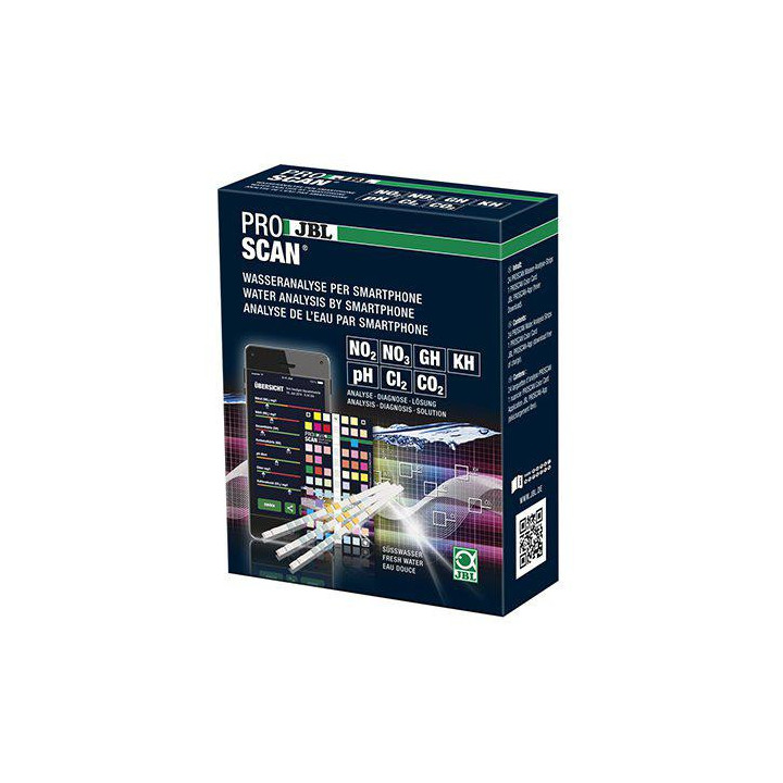 JBL PRO scan GH/KH/NO2/NO3/cl2/PH/co224teststrips -
