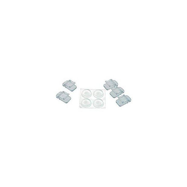 EHEIM aquastyle lockfästen (5 st) / kumijalat (4 st), 6400/6 -