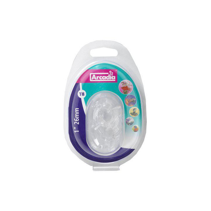 Clips ARCADIA reflektor plast 2 st T8 - Arcadia