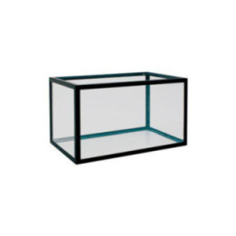 45L. musta alumiinikehysakvaario 50x30x 30cm bott. 4mm sid. 4mm gav. 4mm - Akwaland