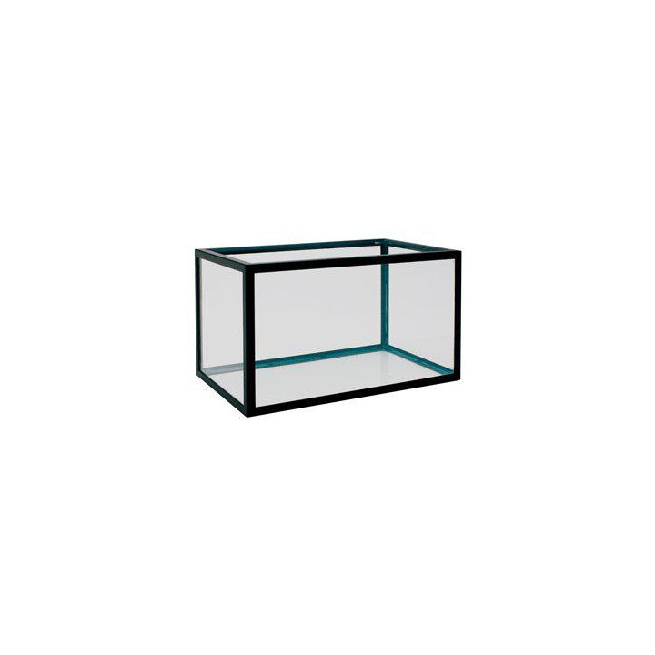 45L. musta alumiinikehysakvaario 50x30x 30cm bott. 4mm sid. 4mm gav. 4mm - Akwaland