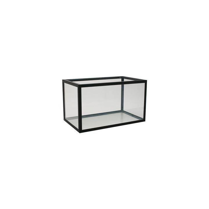105L. musta alumiinikehysakvaario 75x40x 35cm bott 6mm gav 4mm sid 6mm - Akwaland