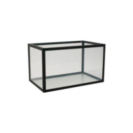 310L. musta alumiinikehysakvaario 125x50x 50cm bott.8mm sid. 8mm gav. 8 - Akwaland