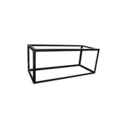 720L. musta alumiinikehysakvaario 200x60x 60cm bot. 12mm sid. 10mm ga. 10 - Akwaland