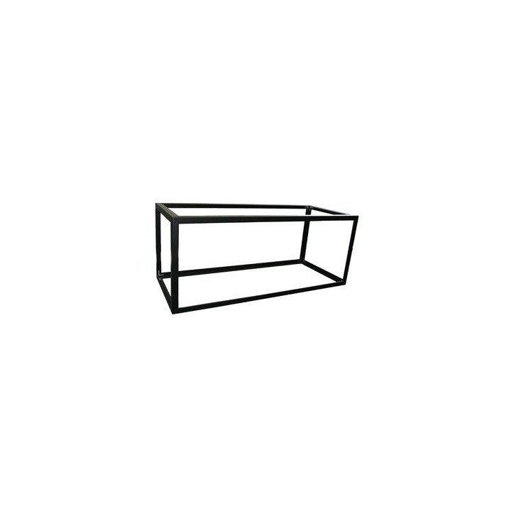 720L. musta alumiinikehysakvaario 200x60x 60cm bot. 12mm sid. 10mm ga. 10 - Akwaland
