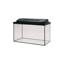 43L. akvaario basic 50x27x32 musta fmp. valaisin - Akwaland