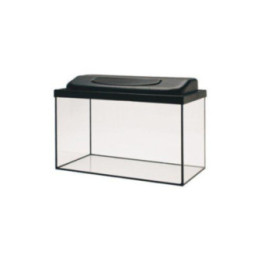 120L. akvaario basic 75x40x40 musta fmp. valaisin - Akwaland
