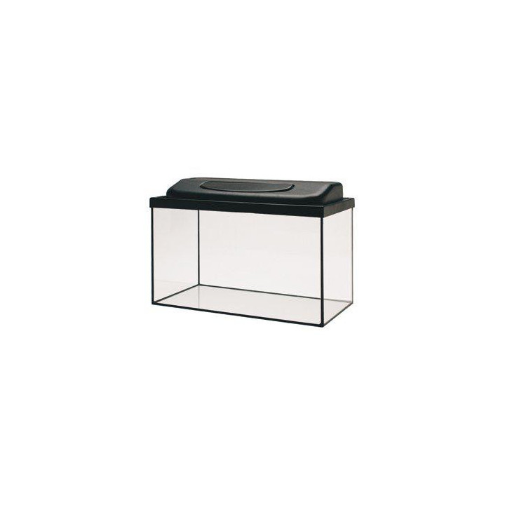 120L. akvaario basic 75x40x40 musta fmp. valaisin - Akwaland