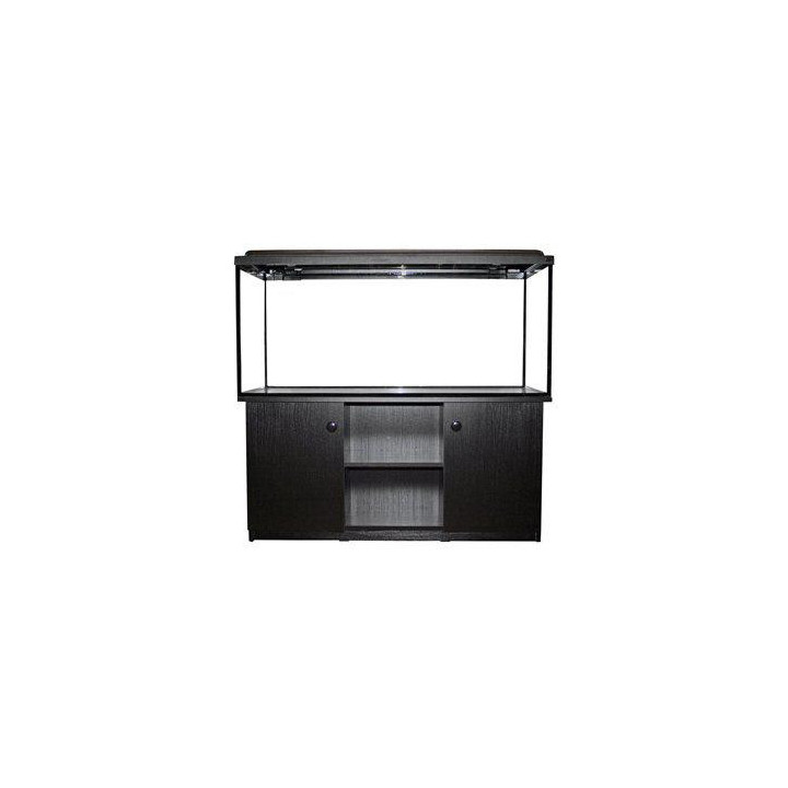 Akvaario teline musta 125x50x 60cm 2 ovi 1 hylly - Akwaland