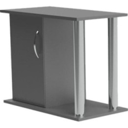 Akvaario teline musta putki 60x30x 60cm 1 dörr1putki - Akwaland
