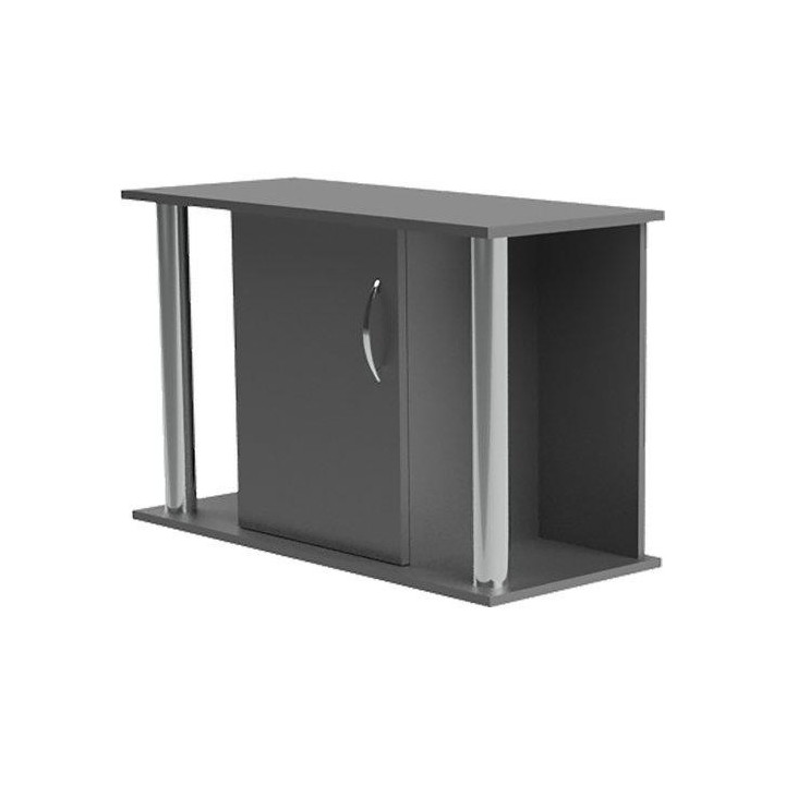 Akvaario teline musta putki 95x40x 60cm 2 ovet 2putki - Akwaland