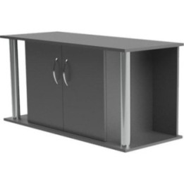 Akvaario teline musta putki 125x50x 60cm 2 ovi 2putki - Akwaland