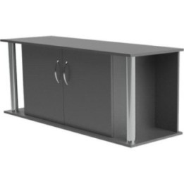 Akvaario teline musta putki 150x50x 60cm 2 ovi 2putki - Akwaland