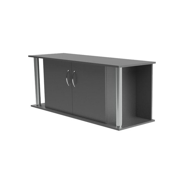 Akvaario teline musta putki 150x50x 60cm 2 ovi 2putki - Akwaland