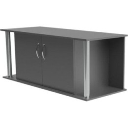 Akvaario teline musta putki 150x60x 60cm 2 ovet 2putki - Akwaland