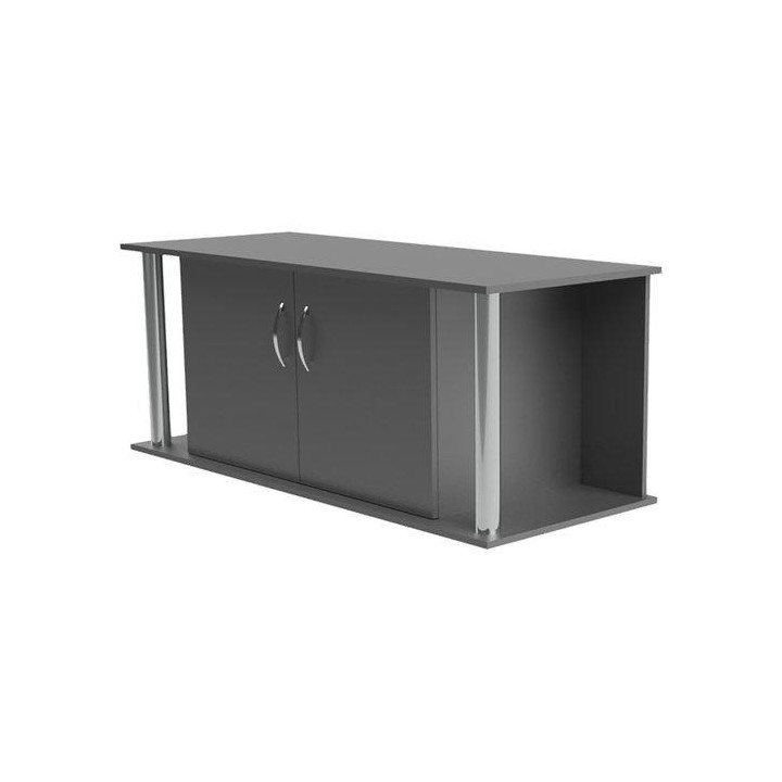 Akvaario teline musta putki 150x60x 60cm 2 ovet 2putki - Akwaland