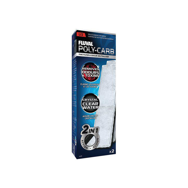Hiili/polyester suodatinpatruuna FLUVAL u3 -