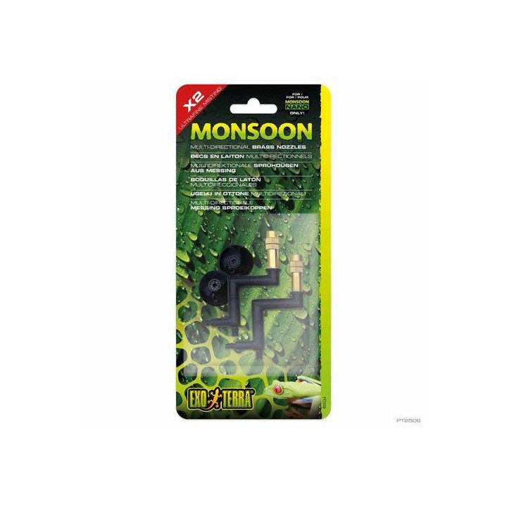 Exoterra messinkiventtiili 2kpl monsoon -