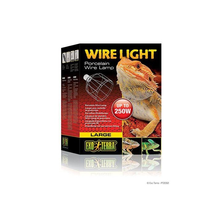 Exoterra wirelight l 18x18x14.5CM keraaminen lamppu E27 -