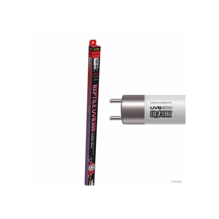 Exoterra Reptile UVB300 T5 54WATT 115CM UVA/UVB trooppiset Reptilet -