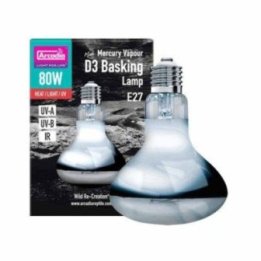 Arcadia d3 basking lamppu mini 80W lämpö & auringonvalo UVA/UVB E27 - Arcadia