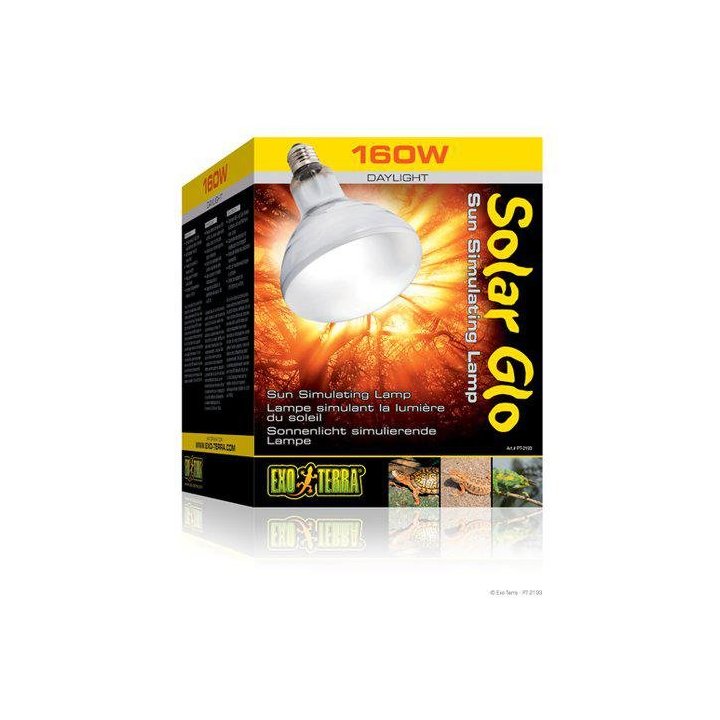 Exoterra aurinko glo 125W UVA/UVB lämpö & auringonvalo E27 -
