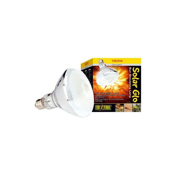 Exoterra aurinko glo 160W UVA/UVB lämpö & auringonvalo E27 -