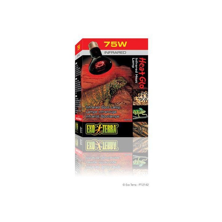 Exoterra infrared basking spot 75W R20 E27 'punainen -