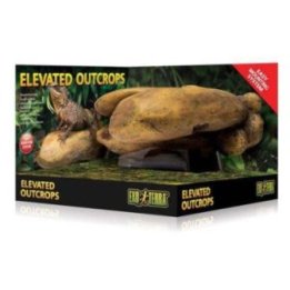 Exo Terra Elevated Outcrop Medium – Wall-Mounted Terrarium Basking Ledge M 15x22x21CM