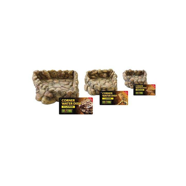 Exoterra vesikuppi kulma XL -