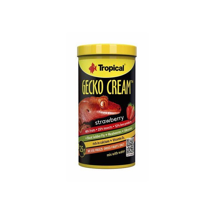 Tropical trooppinen gekko cream strawberry 100ML - Tropical